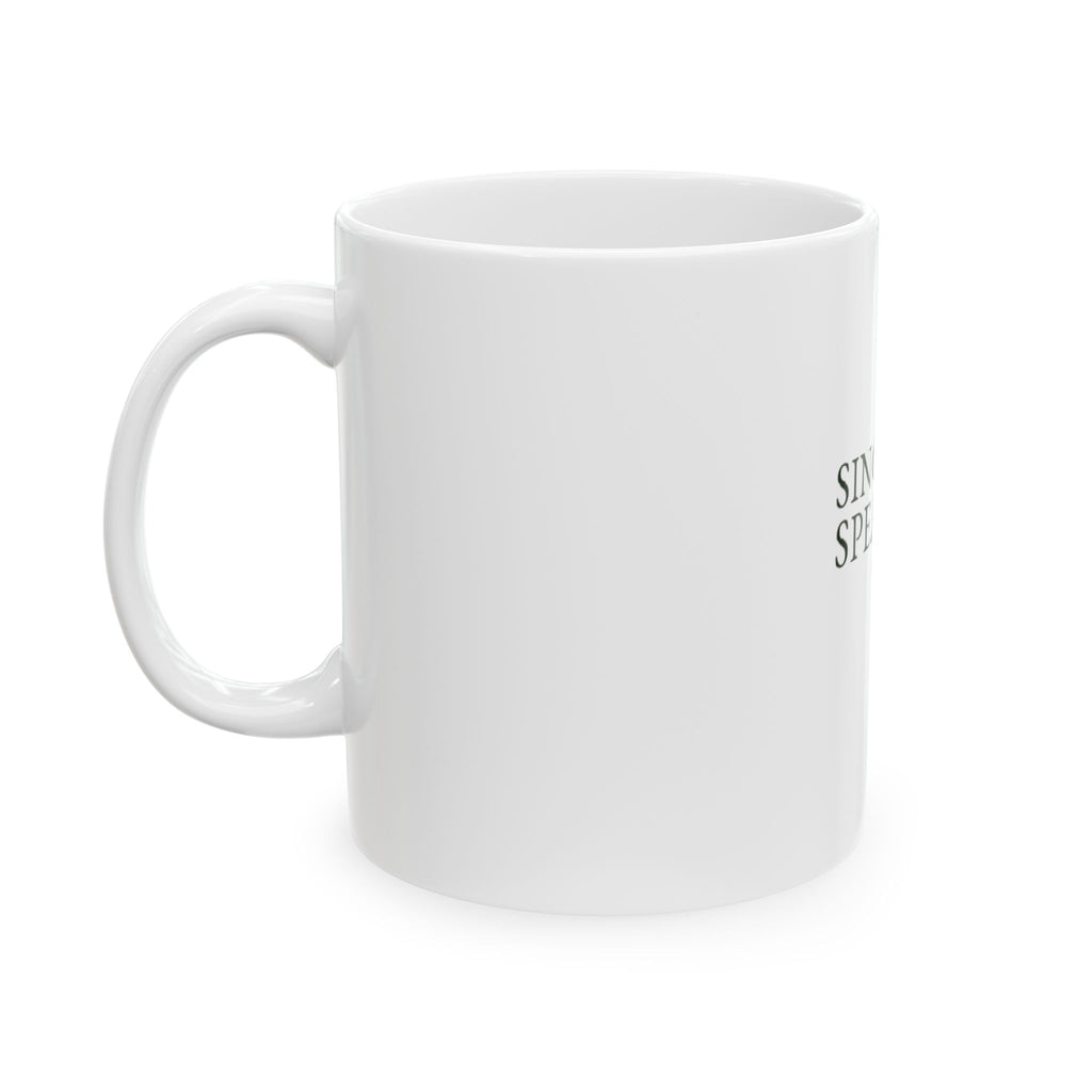 Ceramic Mug — 'Singers Make Noise' Gold Leaf Design (11oz & 15oz)