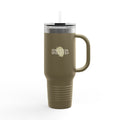 40oz Insulated Travel Mug — 'Singers & Speakers' Logo Stainless Steel Tumbler with Straw & Handle