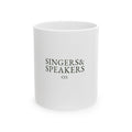 Ceramic Mug — 'Singers Make Noise' Gold Leaf Design (11oz & 15oz)