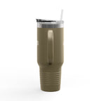 40oz Insulated Travel Mug — 'Singers & Speakers' Logo Stainless Steel Tumbler with Straw & Handle