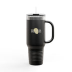 40oz Insulated Travel Mug — 'Singers & Speakers' Logo Stainless Steel Tumbler with Straw & Handle
